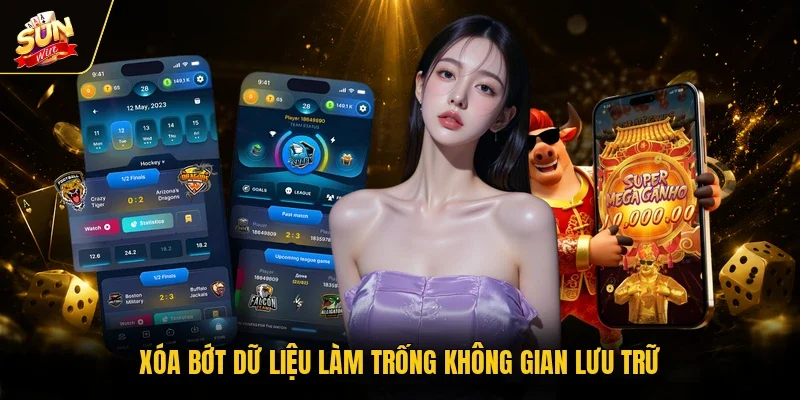 Xóa bớt dữ liệu làm trống không gian lưu trữ